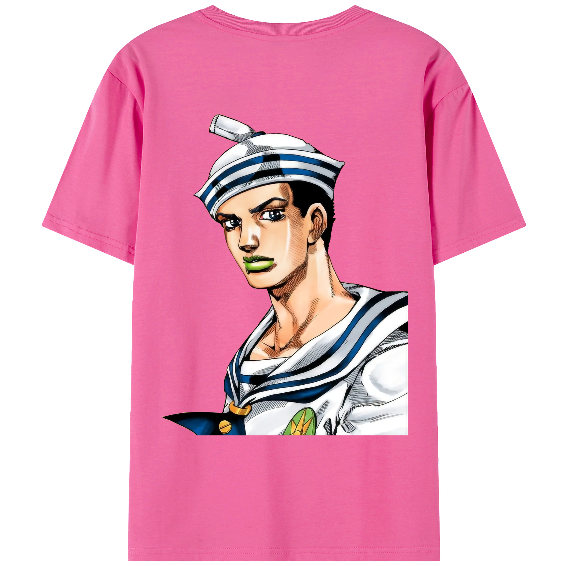 （画像用） ジョジョの奇妙な冒険 東方定助 JoJo's Bizarre Adventure Higashikata Josuke レディース半袖Tシャツ(バックプリント)